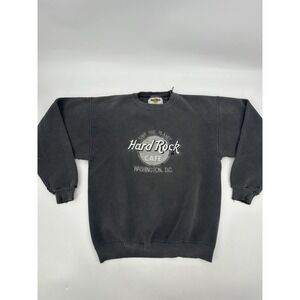 Vintage Hard Rock Cafe Sweater Save The Planet Washington Men's Sz Medium Gray